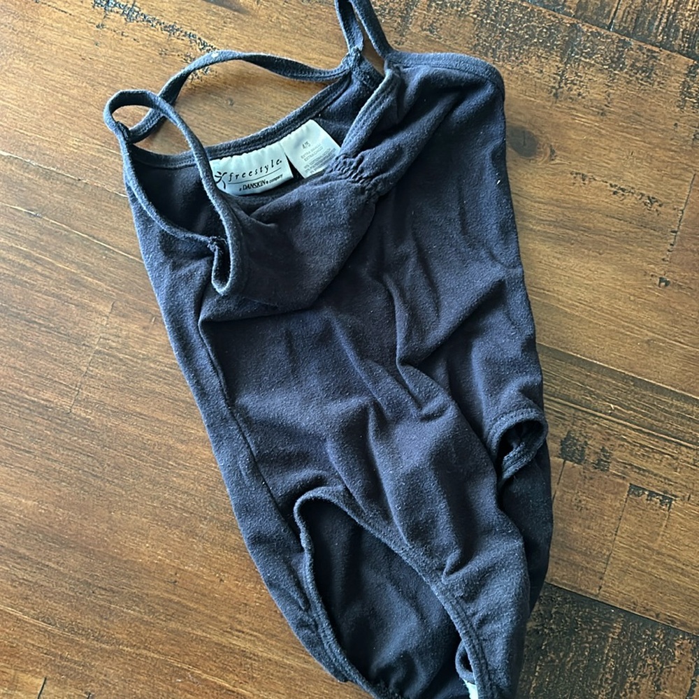 Black ballet leotard